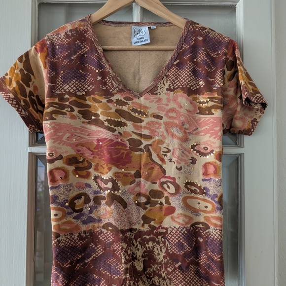 Tops - Women's Multicolor V-Neck Top